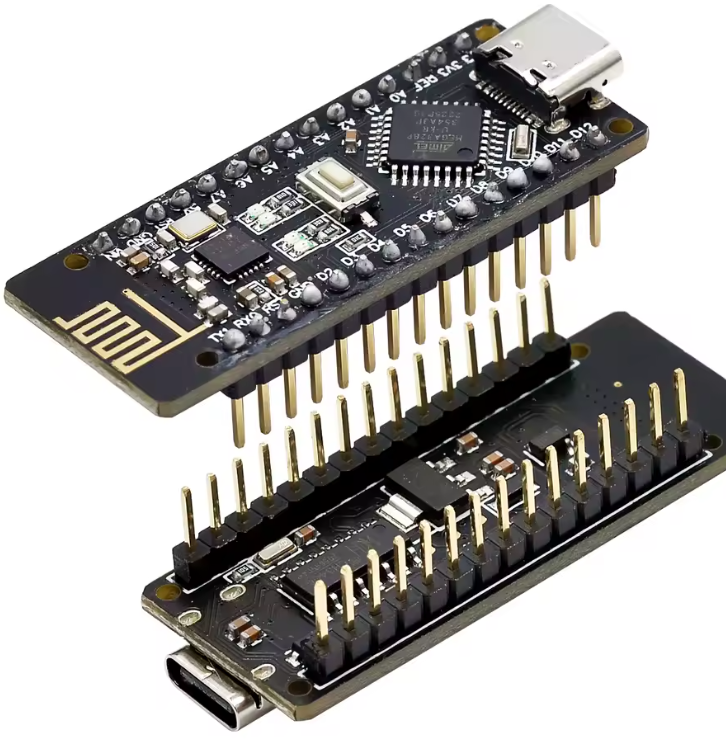 RF-Nano Pro: Integrated Arduino Nano V3.0 + nRF24L01+ (Type-C)