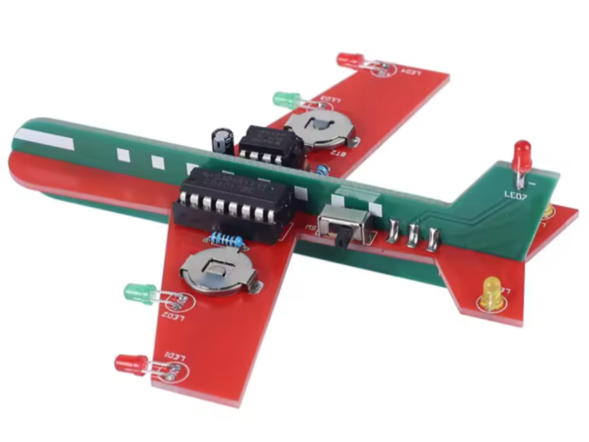 Electronic Kit Small Airplane CD4017 Flow Lamp
