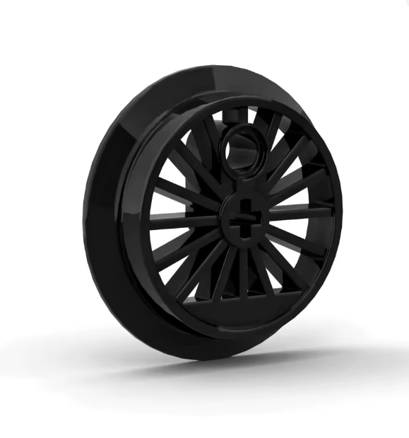 MOC 5PCS 85557 Train Wheel Kit, black