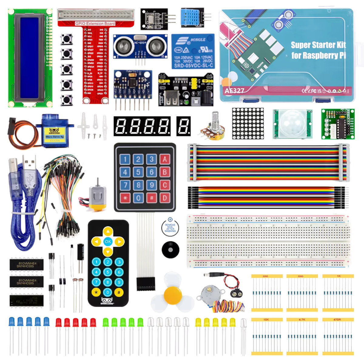 Super Starter Kit for Raspberry Pi (without raspberry PI)
